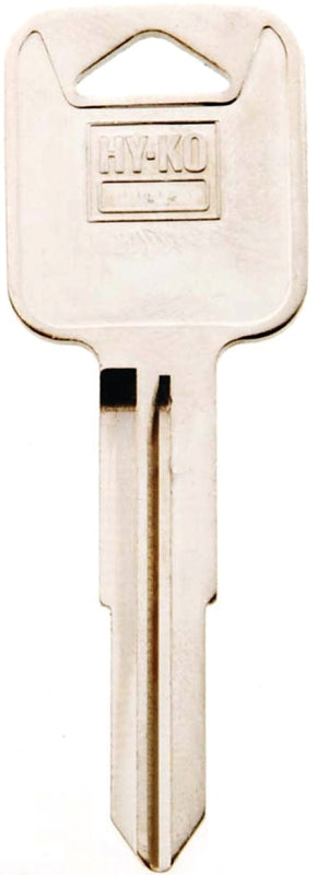 Hy-Ko 11010B69 Key Blank, Brass, Nickel, B69 Key Number, Pack of 10