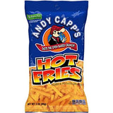 Andy Capp's Hot Fries Snack 3 oz Bagged, Pack of 12