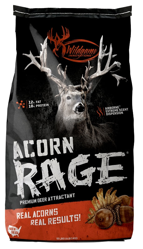 Wildgame INNOVATIONS Acorn Rage Series WLD452 Deer Attractant, 15 lb Bag