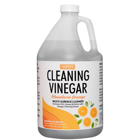 Harris OVINE-128 Cleaning Vinegar, 128 oz Jug, Liquid, Mandarin Orange, Clear