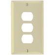 Legrand K3I Wallplate, Standard-Size, 4-1/2 in L, 2-3/4 in W, 1-Gang, Thermoset