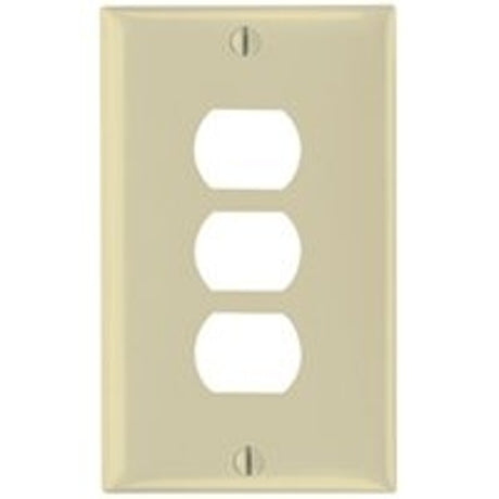 Legrand K3I Wallplate, Standard-Size, 4-1/2 in L, 2-3/4 in W, 1-Gang, Thermoset
