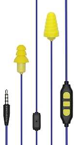 Plugfones Guardian Plus PGP-UY Earphones, 23/26 dB SPL, Blue/Yellow