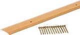 M-D 40132 Seam Binder, 36 in L, 1-1/4 in W, Aluminum, Oak