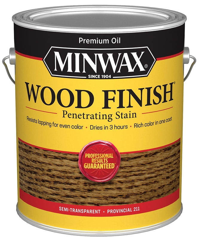 Minwax Wood Finish 710720000 Wood Stain, Provincial, Liquid, 1 gal, Can, Pack of 2