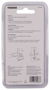 ProSource H20-Z021C-PS Heavy-Duty Rigid Door Stop, 15/16 in Dia Base, 3-1/8 in Projection, Die-Cast Zinc & Plastic