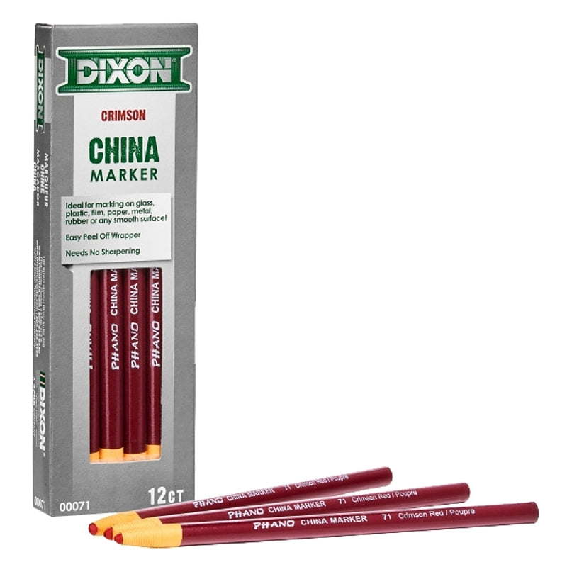 MARKER CHINA RED PHANO, Pack of 12