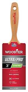 Wooster 4157-3 Paint Brush, 3 in W, 3-3/16 in L Bristle, Nylon Bristle, Varnish Handle