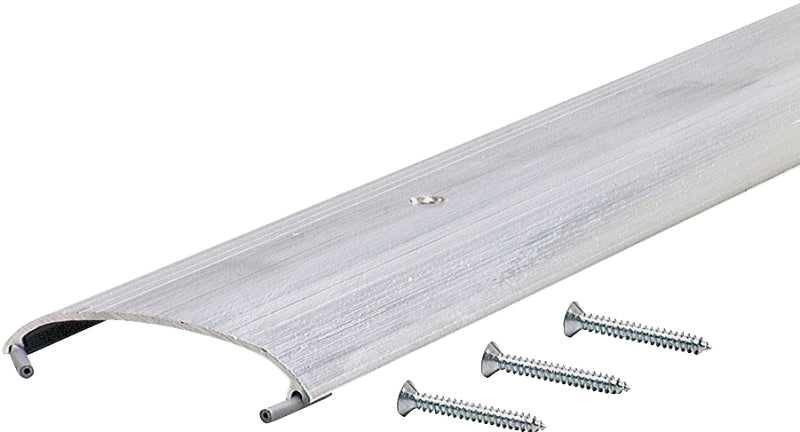 M-D TH008 Series 79962 Dome Top Threshold, 72 in L, 3-1/2 in W, Low Profile, Aluminum, Silver