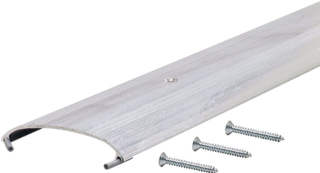 M-D TH008 Series 79962 Dome Top Threshold, 72 in L, 3-1/2 in W, Low Profile, Aluminum, Silver
