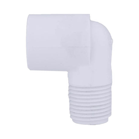 Charlotte Pipe Schedule 40 1/2 in. Slip X 1/2 in. D MPT PVC Street Elbow 1 pk, Pack of 25