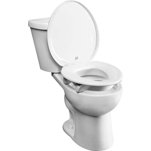 Bemis Independence Assurance Round White Plastic Toilet Seat, Pack of 2