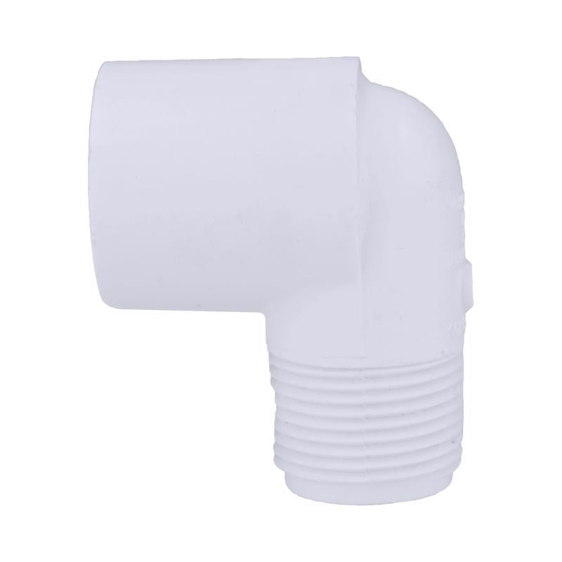 Charlotte Pipe Schedule 40 3/4 in. Slip X 3/4 in. D MPT PVC Street Elbow 1 pk, Pack of 25
