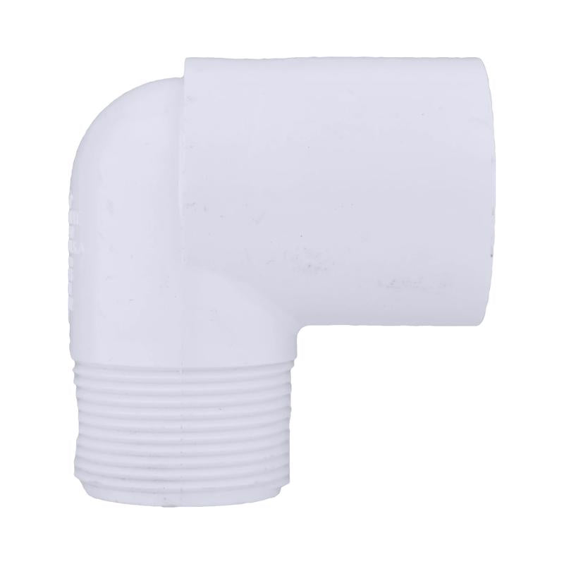 Charlotte Pipe Schedule 40 1-1/4 in. Slip X 1-1/4 in. D MPT PVC 90 Degree Street Elbow 1 pk