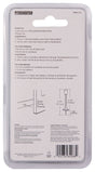 ProSource H20-Z020C-PS Heavy-Duty Rigid Door Stop, 15/16 in Dia Base, 3-1/8 in Projection, Die-Cast Zinc & Plastic