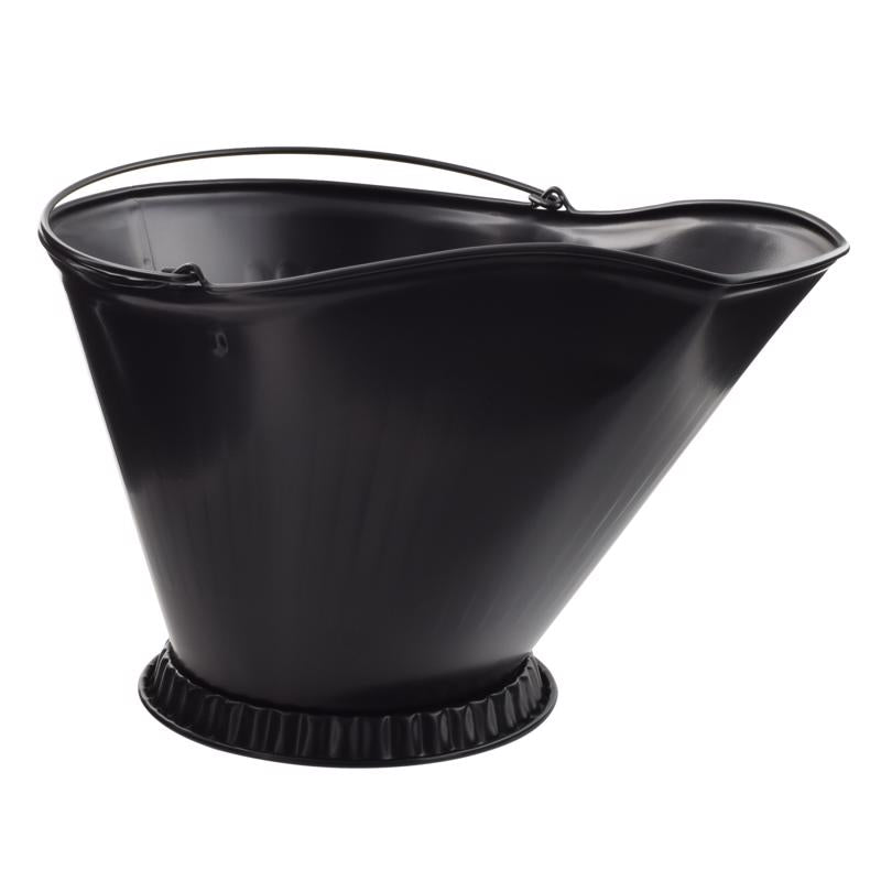 Imperial Black Powder Coated Steel Coal Hod, Pack of 6