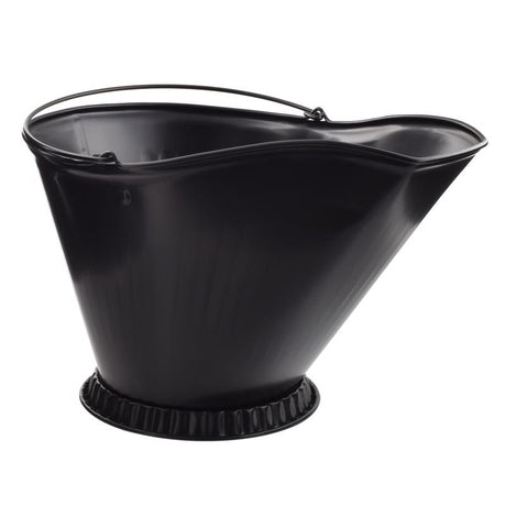 Imperial Black Powder Coated Steel Coal Hod, Pack of 6