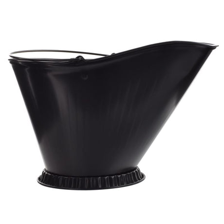 Imperial Black Powder Coated Steel Coal Hod, Pack of 6