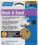 Norton 49212 Sanding Disc, 5 in Dia, Coated, P150 Grit, Fine, Aluminum Oxide Abrasive, C-Weight Paper Backing