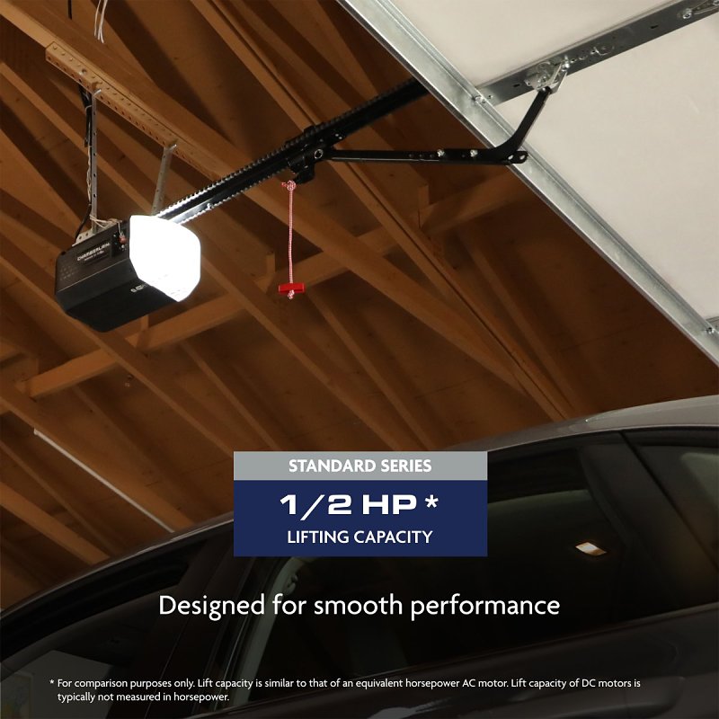 Chamberlain C1000 ½ HP Chain Drive Smart Garage Door Opener with 1-Bulb Lighting and myQ Connectivity