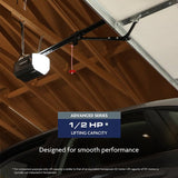 Chamberlain C3000 1/2 HP Battery Backup Smart Chain Drive Garage Door Opener with 1-Bulb Lighting