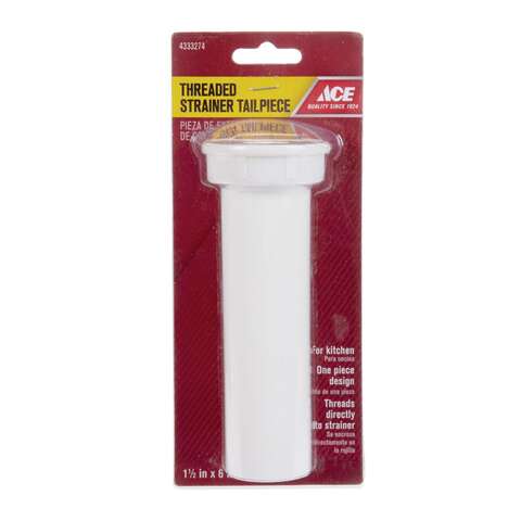 Ace 1-1/2 in. D X 6 in. L Plastic Sink Tailpiece