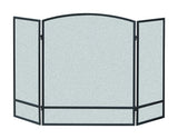 Panacea Black/Gray Matte Steel Fireplace Screen, Pack of 2