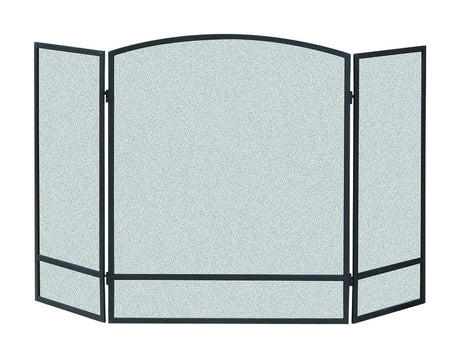 Panacea Black/Gray Matte Steel Fireplace Screen, Pack of 2