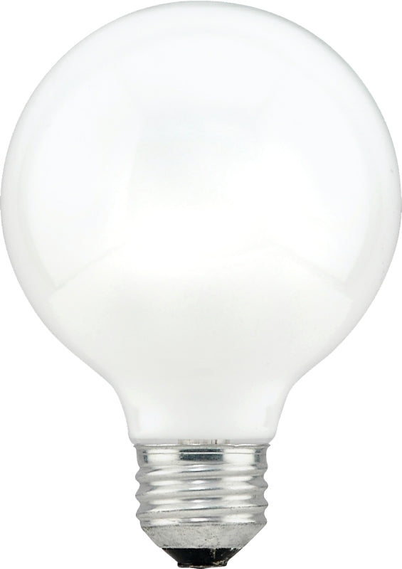 Sylvania 15882 Incandescent Lamp, 3.125 in Dia x 4.44 in L Dimensions, 40 W, G25 Lamp, Medium Lamp Base, 260 Lumens