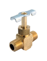 JMF Company 1/8 in. 1/8 in. Brass Needle Valve, Pack of 5