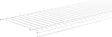 ClosetMaid SuperSlide 4717 Wire Shelf, 60 lb, 1-Level, 12 in L, 72 in W, Steel, White, Pack of 6