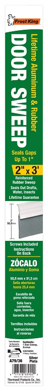 Frost King A79/36H Door Sweep, 36 in L, 2 in W