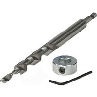 Kreg KJDHD Drill Bit, 1/2 in Dia, Spiral Flute, 1/4 in Dia Shank, Hex Shank