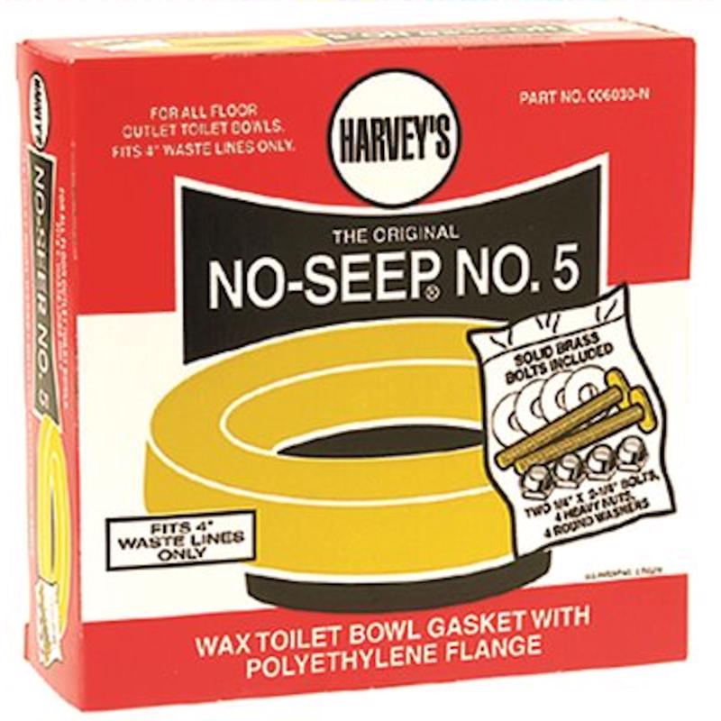 Harvey's Toilet Bowl Gasket with Wax & Flange Polyethylene