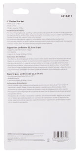 Landscapers Select GB0373L Hanging Plant Bracket, 9-5/8 L, Steel, White, Wall Mount Mounting