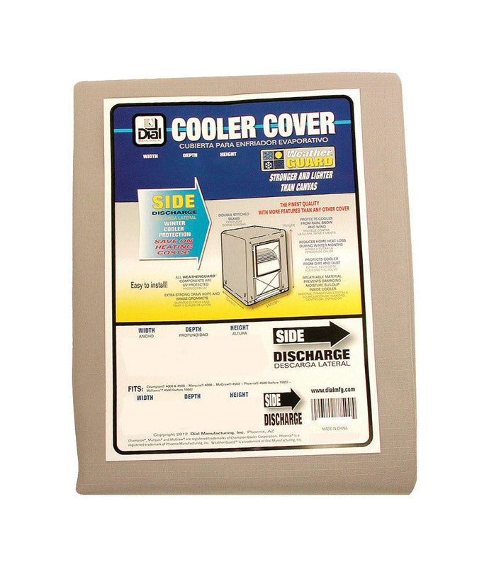 Dial 8750 Evaporative Cooler Cover, 34 in W, 34 in D, 40 in H, Polyester