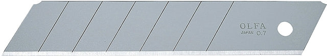 OLFA 9061 Knife Blade, 25 mm, Carbon Steel, 7-Point
