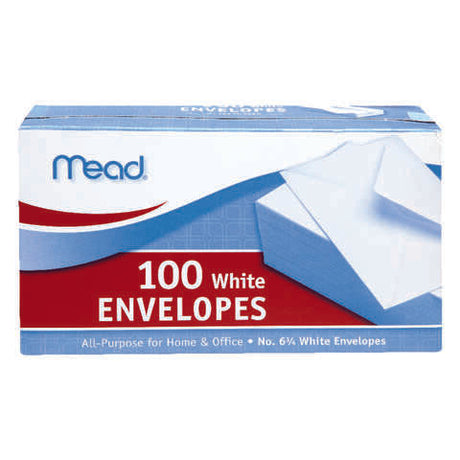 Mead 3.63 in. W X 6.75 in. L A6 White Envelopes 100 pk, Pack of 24