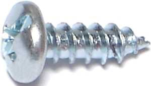Midwest Fastener 03175 Screw, #8 Thread, Coarse Thread, Pan Head, Diamond Point, 100/PK, 1/2 in L Under Head