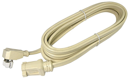 PowerZone OR681512 Extension Cord, SPT-3, Vinyl, Beige, For: Air conditioner and Appliances