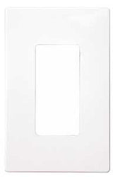Eaton Cooper Wiring PJS PJS26W Wallplate, 4-7/8 in L, 3-1/8 in W, 1 -Gang, Polycarbonate, White, High-Gloss