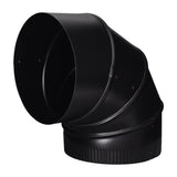 Imperial 8 in. D X 8 in. D Adjustable 90 deg Galvanized Steel Stove Pipe Elbow, Pack of 4