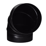 Imperial 8 in. D X 8 in. D Adjustable 90 deg Galvanized Steel Stove Pipe Elbow, Pack of 4
