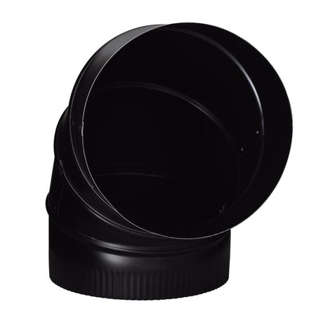 Imperial 8 in. D X 8 in. D Adjustable 90 deg Galvanized Steel Stove Pipe Elbow, Pack of 4