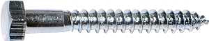 BOLT LAG HEX ZINC 5/16X6