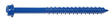 Midwest Fastener 10534 Masonry Screw, 1/4 in Dia, 3-1/4 in L, Steel, Hex, Slotted Head, 1/PK
