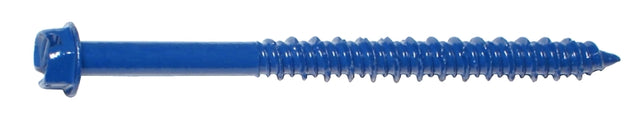 Midwest Fastener 10534 Masonry Screw, 1/4 in Dia, 3-1/4 in L, Steel, Hex, Slotted Head, 1/PK