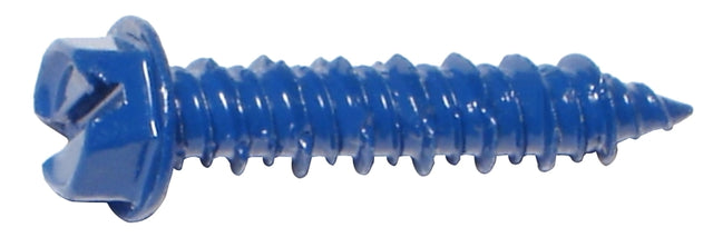 Midwest Fastener 10530 Masonry Screw, 1/4 in Dia, 1-1/4 in L, Steel, 3/16 in Drill, 1/PK