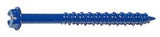 Midwest Fastener 10527 Masonry Screw, 3/16 in Dia, 2-1/4 in L, Steel, Zinc
