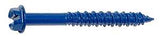 Midwest Fastener 09268 Masonry Screw, 1/4 in Dia, 2-1/4 in L, Steel, 3/16 in Drill, 100/PK